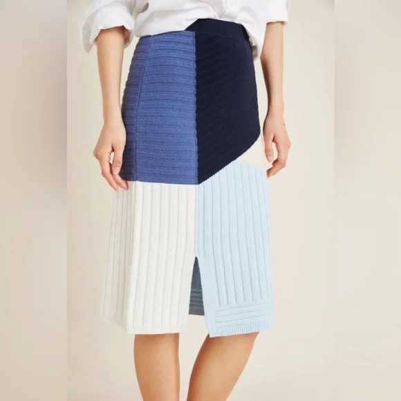 Maeve by Anthropologie Color blocked Sweater Pencil Skirt Small - Picture 7 of 10